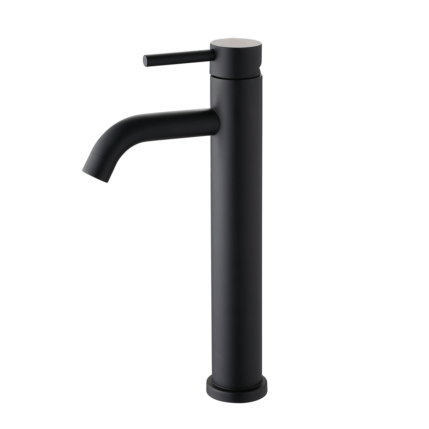 Modern Single Hole Bathroom Sink Faucet - Matte Black