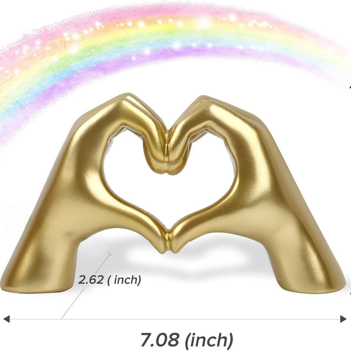 Heart Shaped Love Finger Resin Decoration - Home & Party Craft Ornament