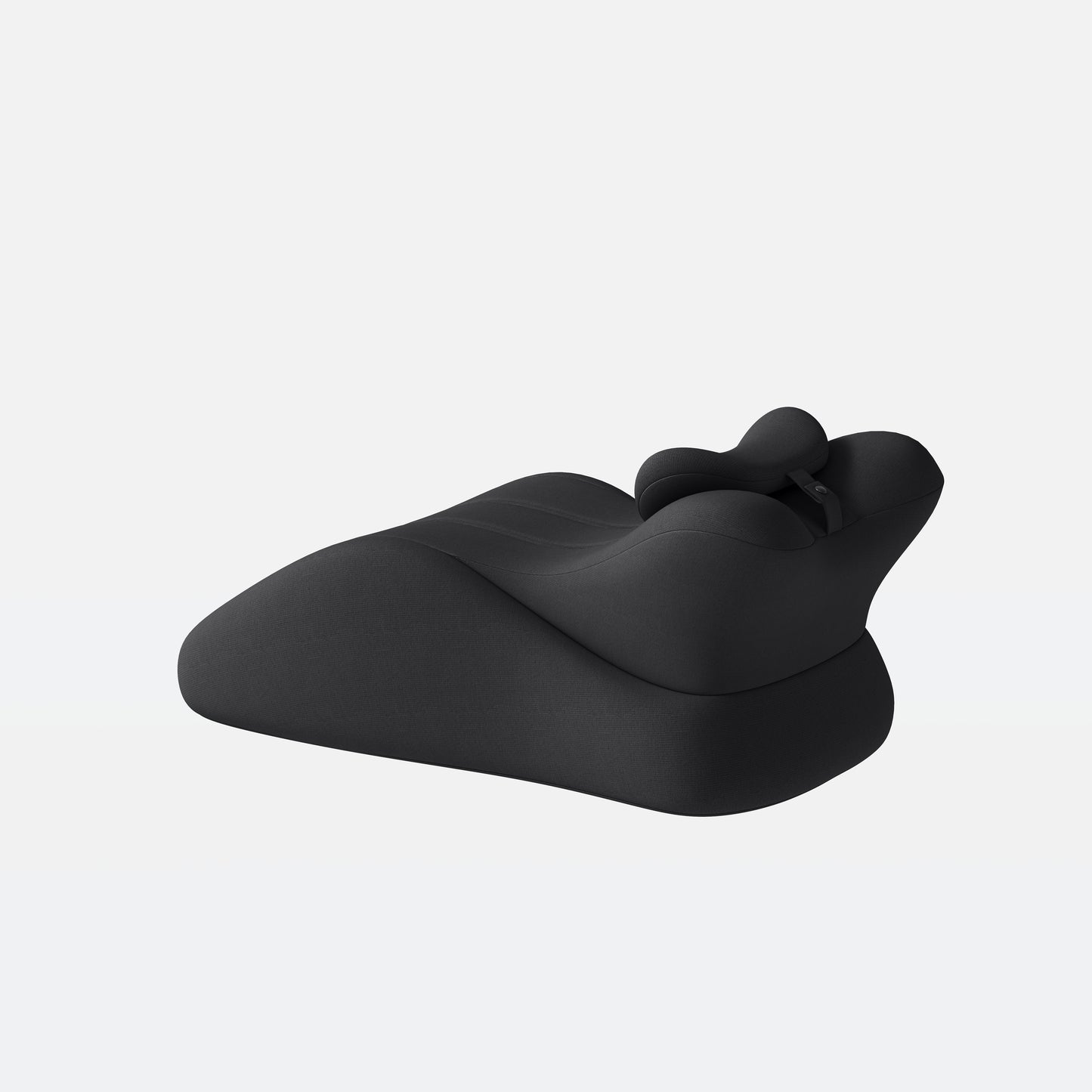 Ergonomic Memory Foam Support Pillow for Couples - Black