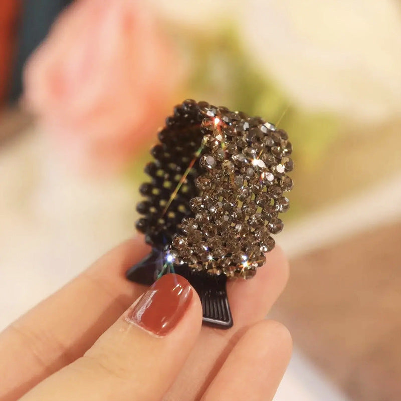 Fixed Artifact Rhinestone Hair Clip for Women - Multiple Colors