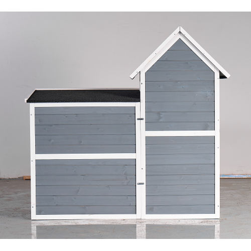 Large Weatherproof 2-Story Wooden Chicken Coop & Rabbit Hutch with No-Leak Tray