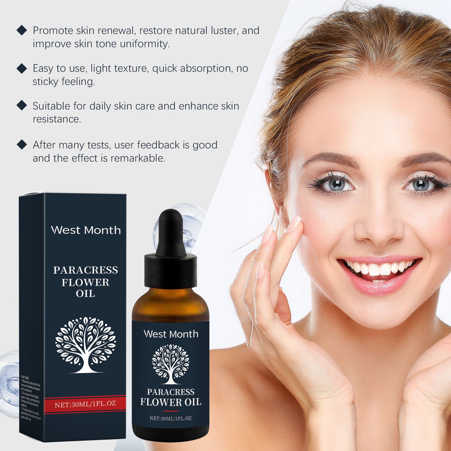 Facial Essence Oil with Jojoba & Collagen - 30ml Hydrating Anti-Aging Serum