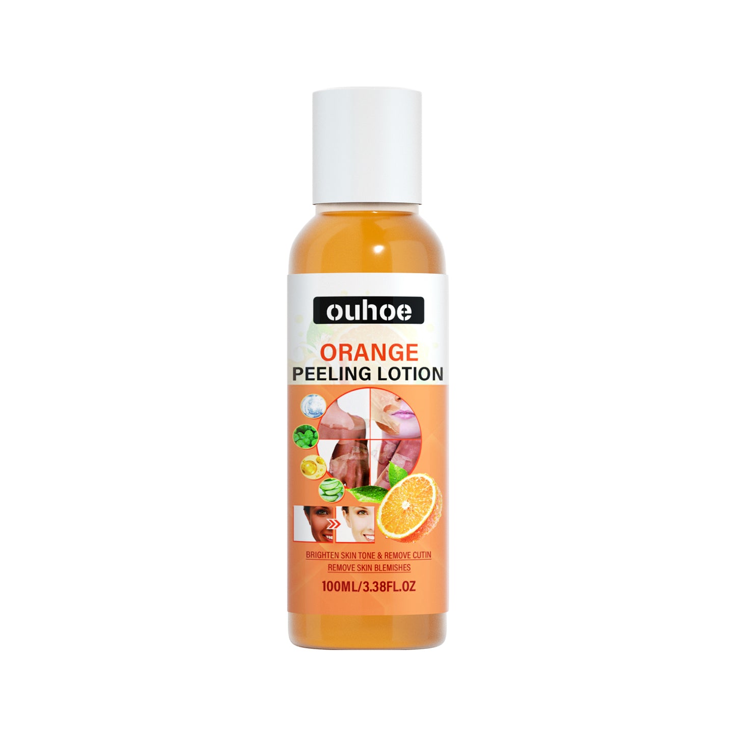 Orange Peel Exfoliating Body Lotion - Brightening & Moisturizing Skin Treatment