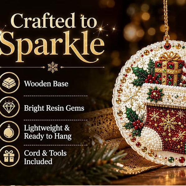 DIY Christmas Decorations Set - Festive Holiday Home Decor, 6pcs