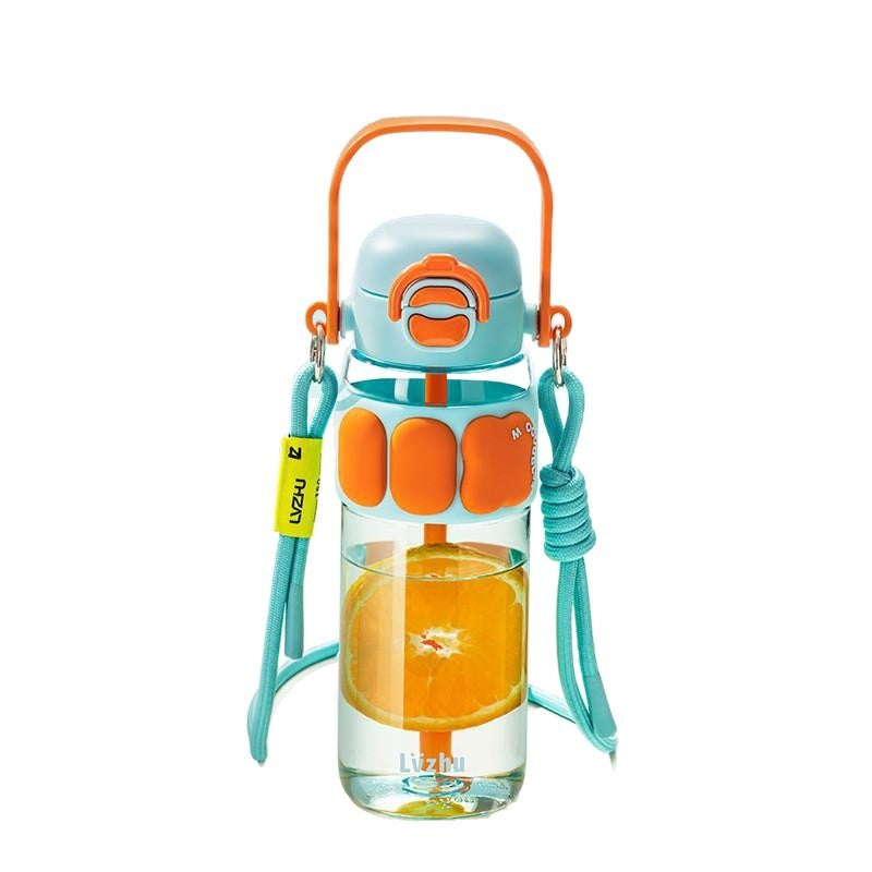 Large Capacity Reusable Water Bottle for Girls - Shatter-Resistant 720ml