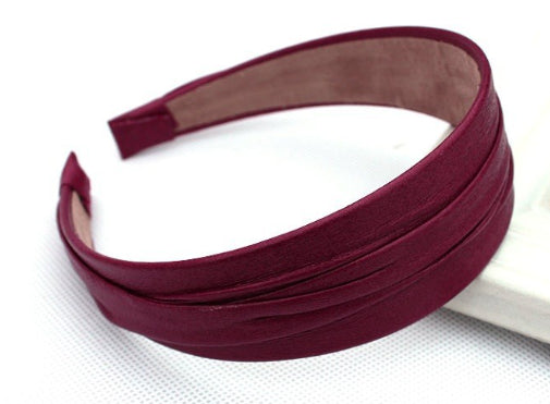 Wide Brim Leather Hair Headband