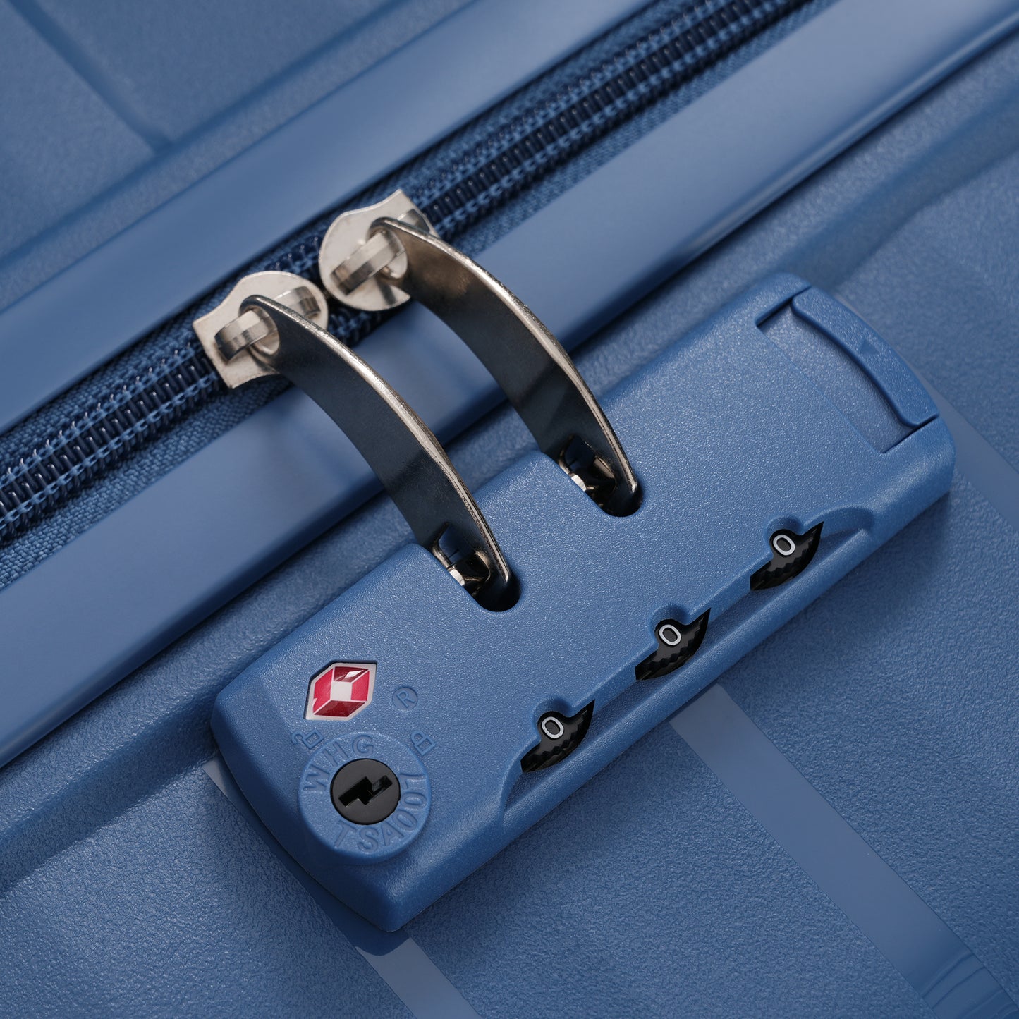 Premium 3-Piece Travel Luggage Set with TSA Locks - Blue