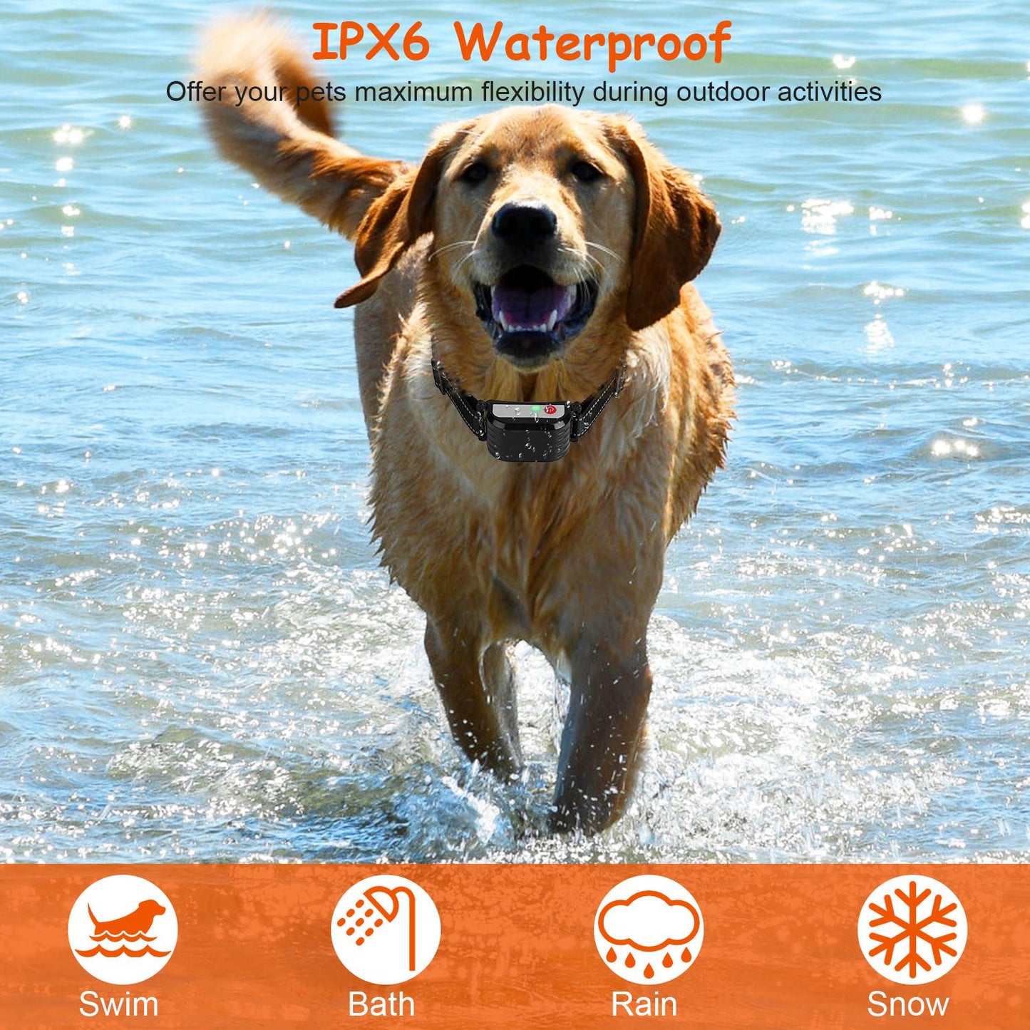 Wireless Dog Training Collar with 0-9 Levels, Beep Vibration Shock, Waterproof, 990Ft Range