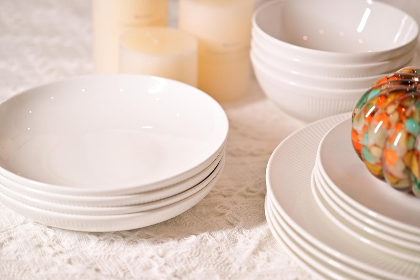 Dandilion 16-Piece Bone China Dinnerware Set - Service for 4