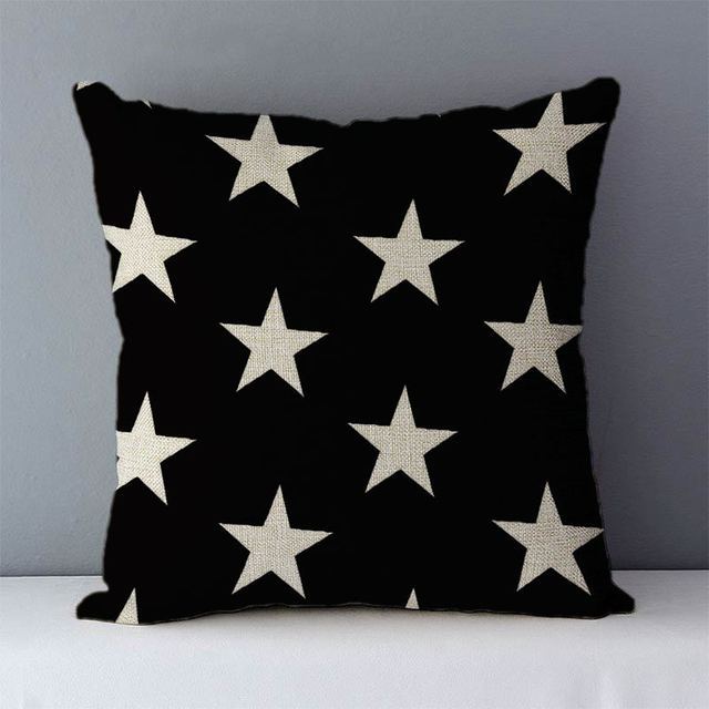 Geometric Abstract Pillow Cover - Modern Linen Cushion Case for Living Room & Bedroom