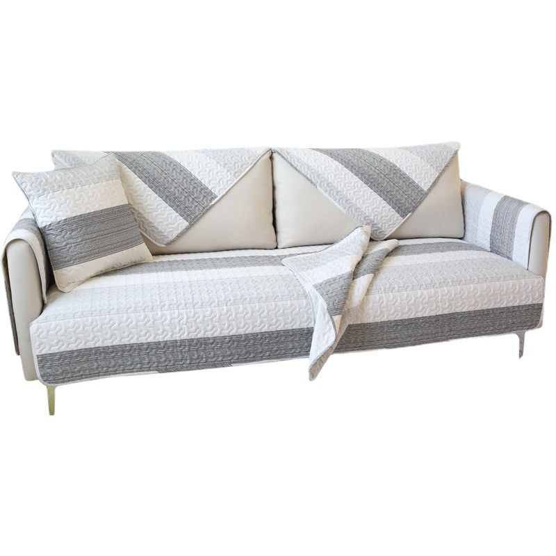 Minimalist Striped Pillow Cover - Cotton Bedding Accent Decor