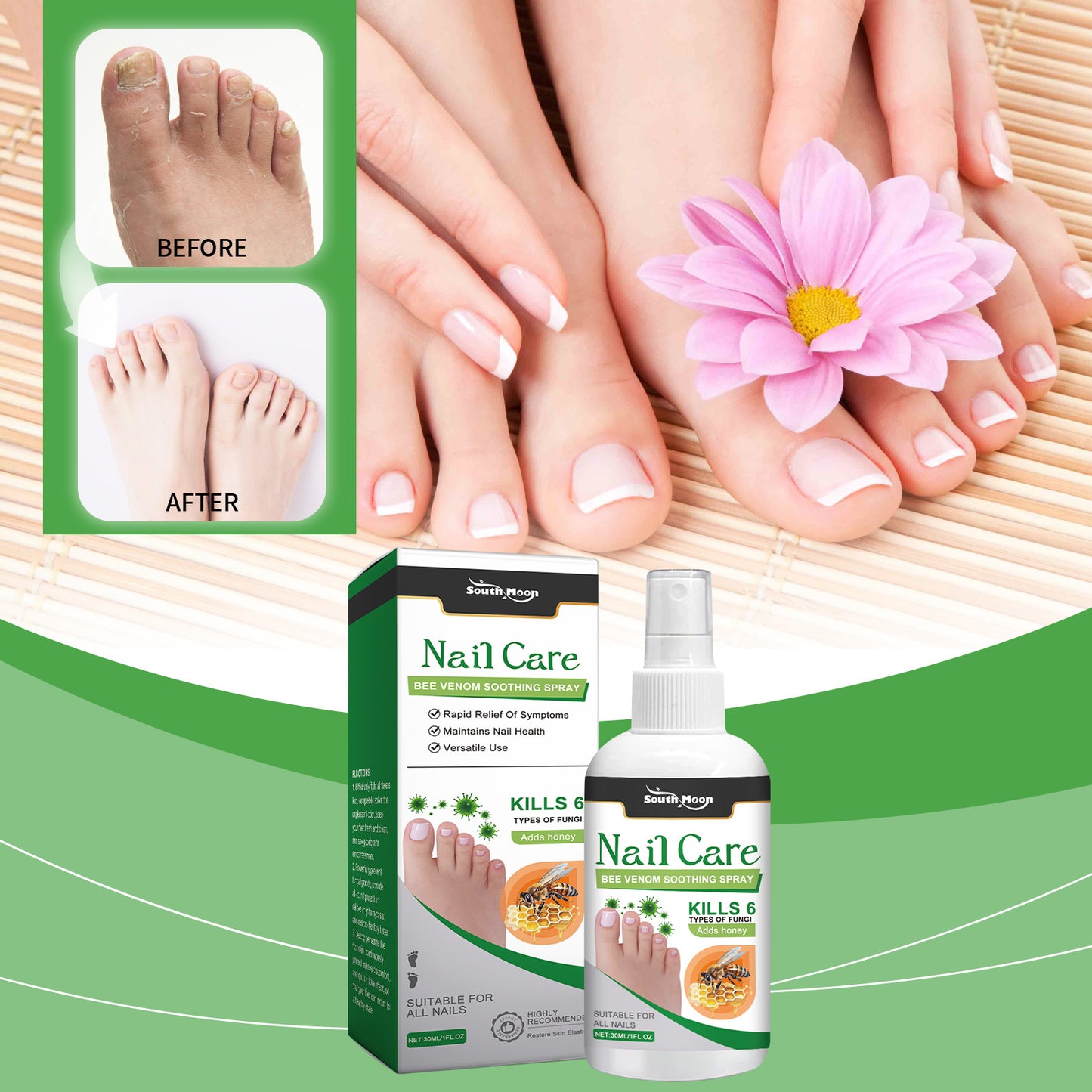 Nail Care Repair Spray with Tea Tree Oil & Aloe - 30ml