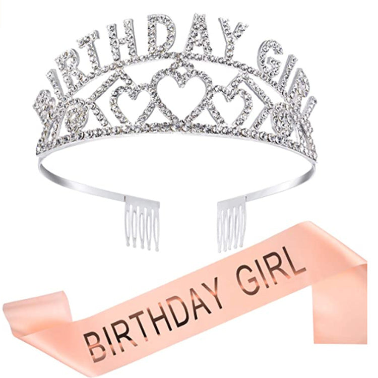 Diamond Crown Tiara Headband Party Decoration