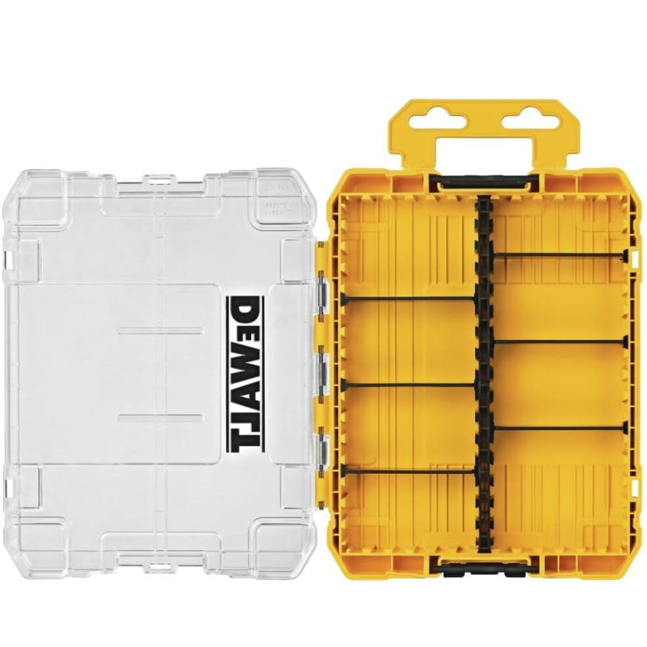 Medium 8-Compartment Small Parts Organizer Toolbox with Custom Dividers