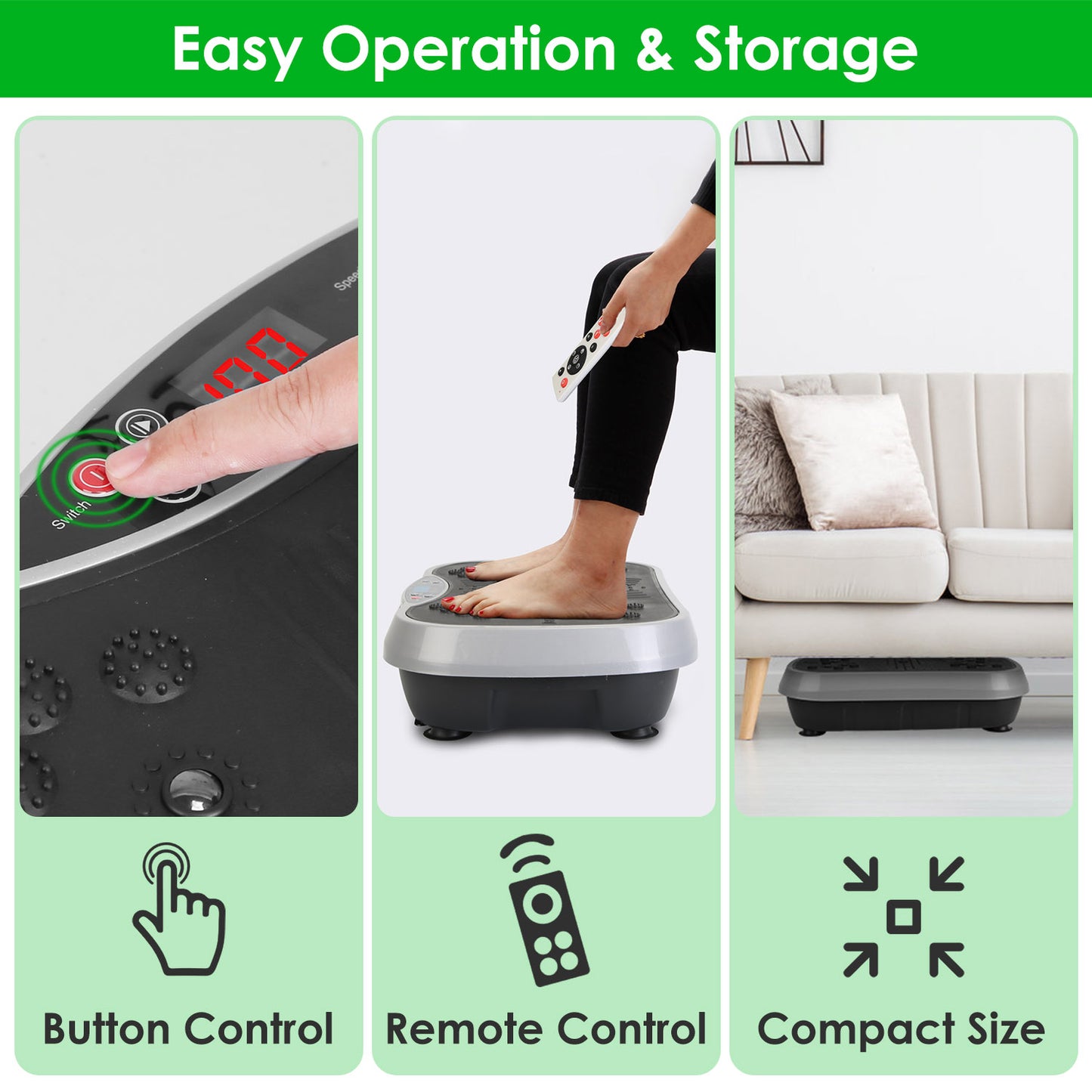 Whole Body Vibration Exercise Machine with Resistance Bands