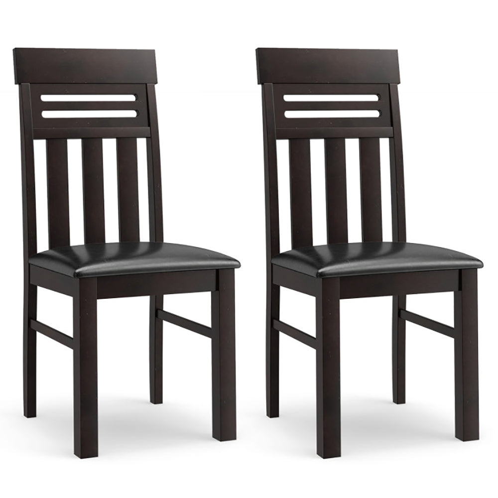 Dining Chairs High Back Room Set Of 2 PU Leather Up 330 Lbs For