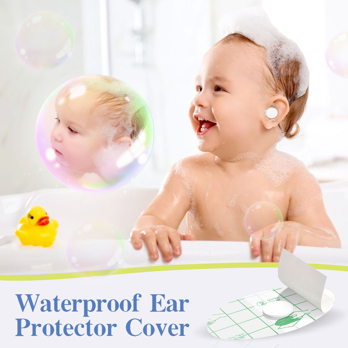 Waterproof Ear Protectors for Kids Swimming & Bathing