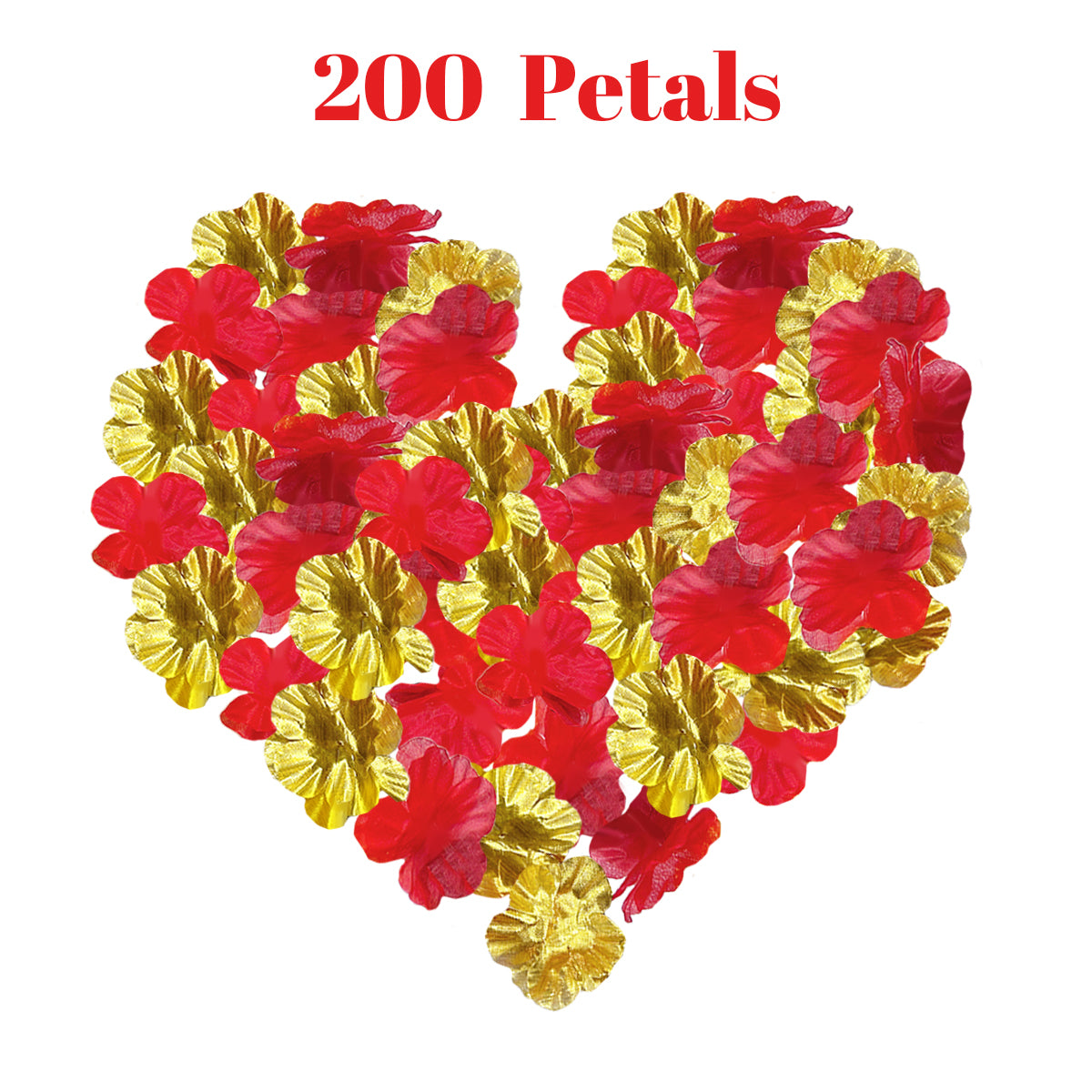 200 Pcs Artificial Silk Rose Petals for Weddings & Events