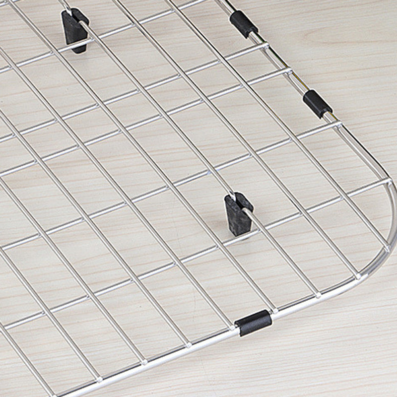 Stainless Steel Sink Drain Grid - Installation-Free Kitchen Organizer 490x430