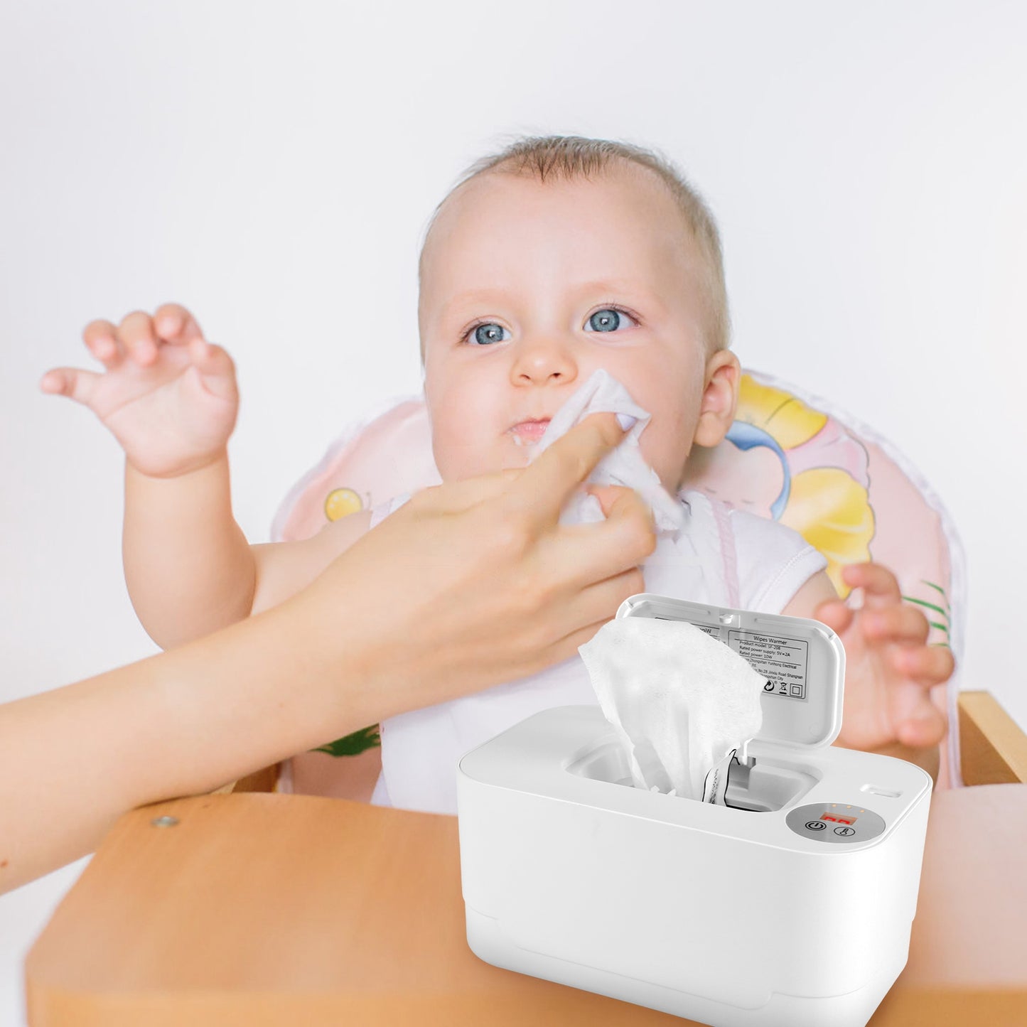 Baby Wipe Warmer with 3 Temperature Settings, Night Light & Large Capacity