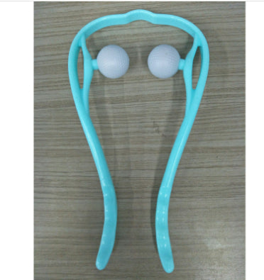 Manual 6-Roller Cervical Neck Massager - Deep Tissue Trigger Point Relief