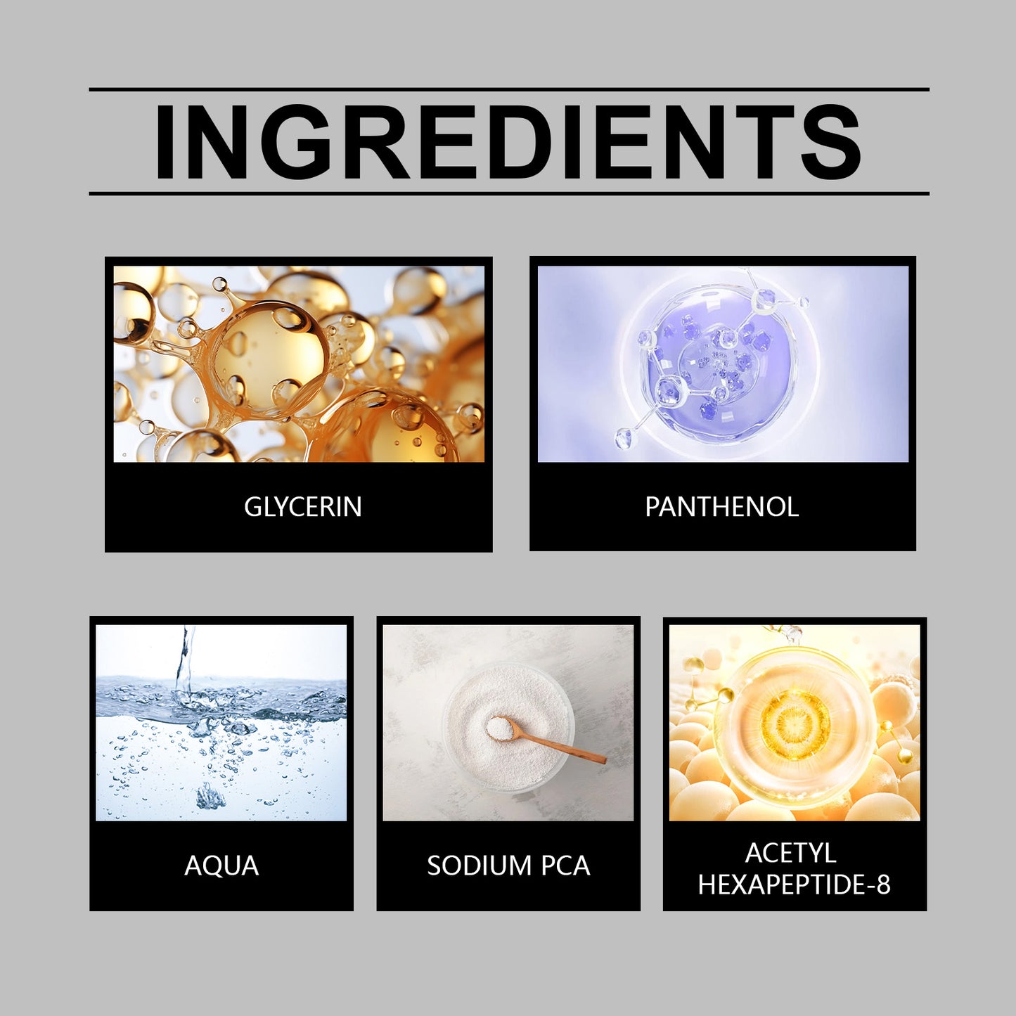 Hydrating Facial Serum with Hyaluronic Acid - Anti-Aging Skin Smoothing