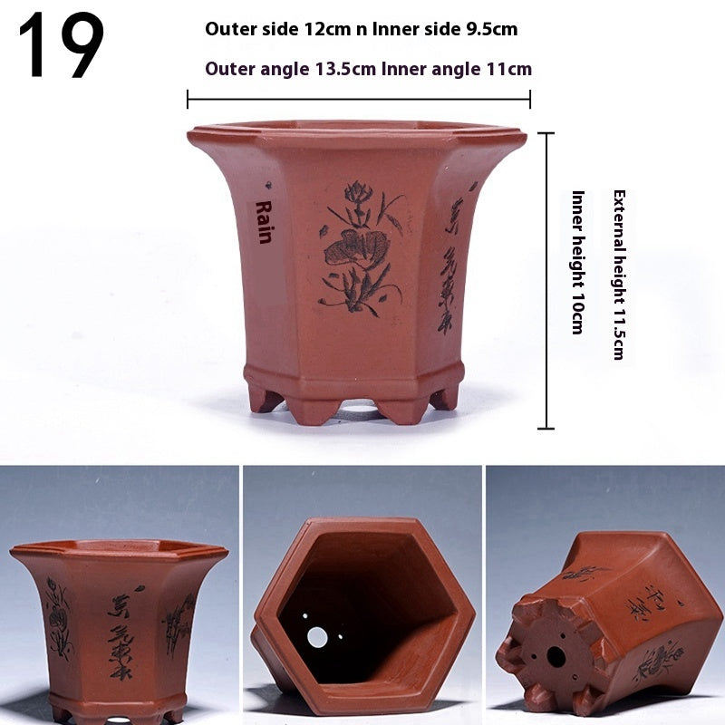 Purple Sand Flowerpot Tray for Yixing Pots - Garden & Home Storage