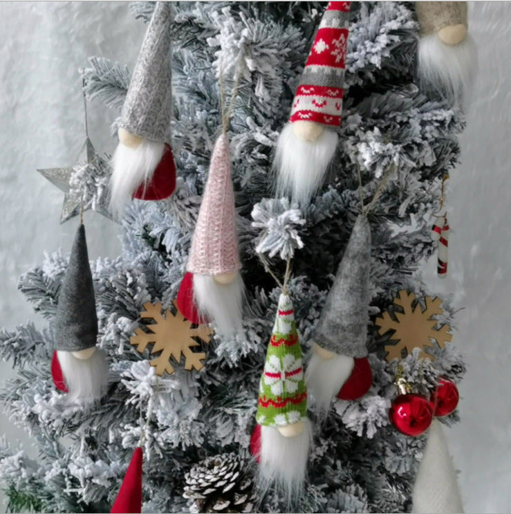Christmas Wool Ornaments Set - Small Holiday Decor for Christmas Tree and Home