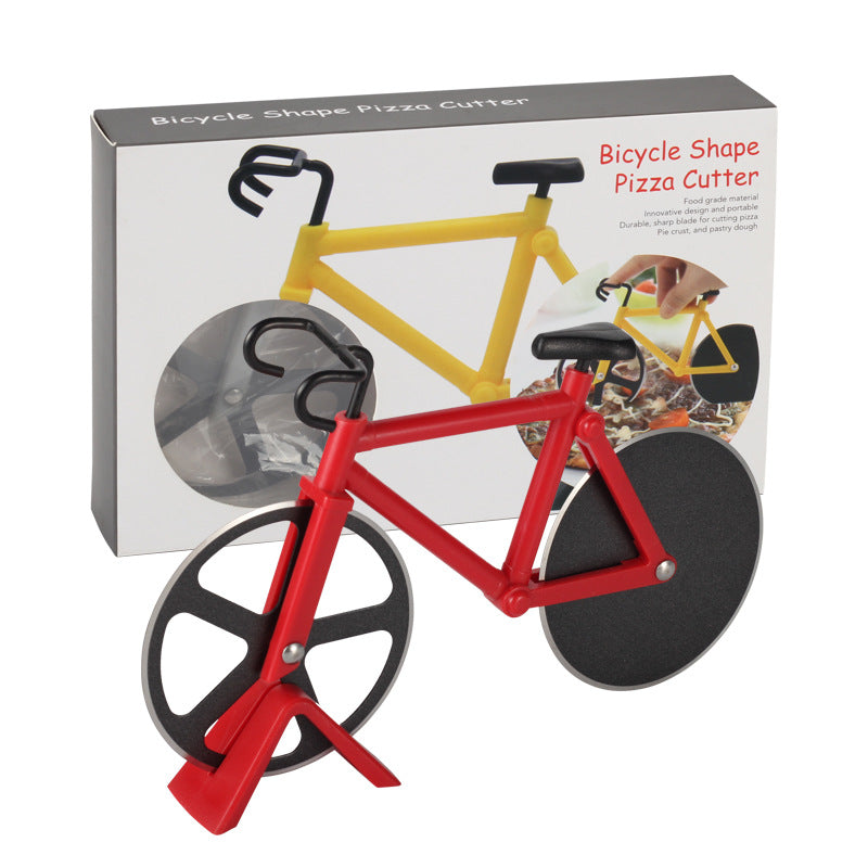 Stainless Steel Bicycle Pizza Cutter Multi-Function Kitchen Knife
