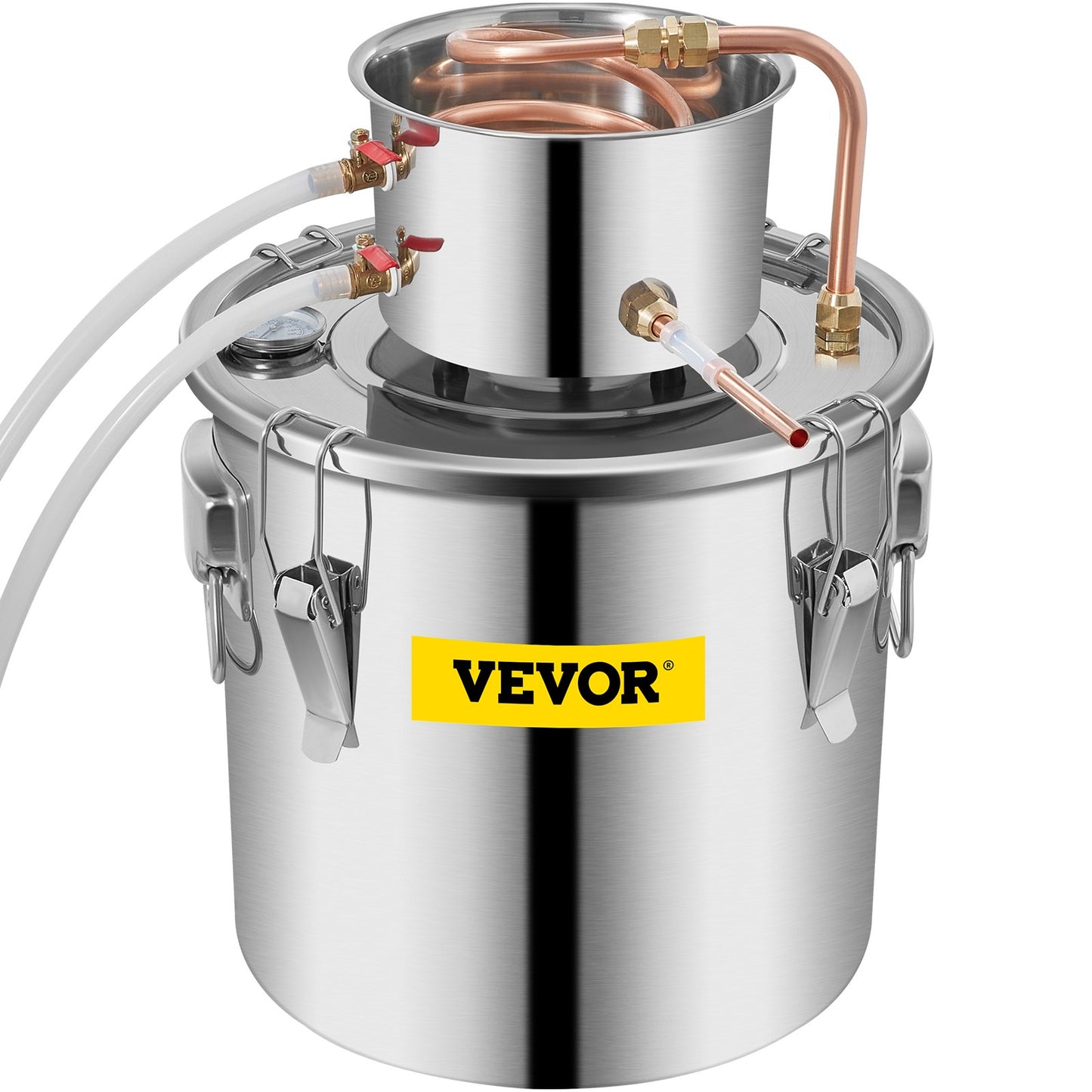 9.6 Gal Copper Moonshine Still Kit with Circulating Pump & Thermometer