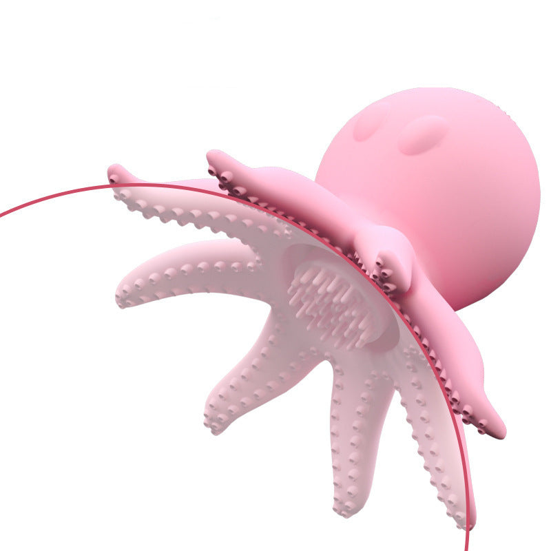 Small Octopus Silicone Sucking Massager - USB Rechargeable Erotic Toy