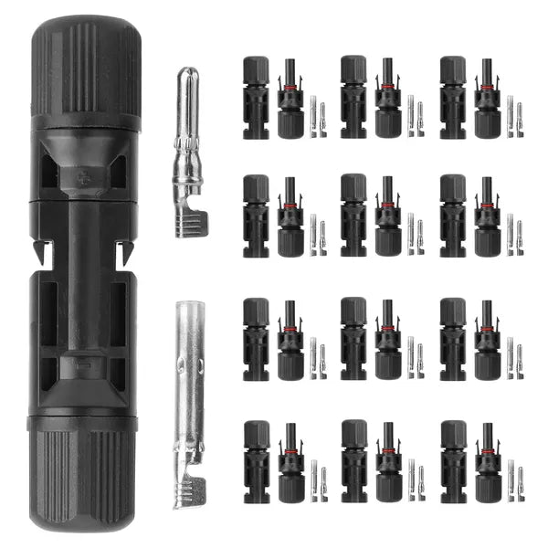 10 Pairs Waterproof Solar Panel Connectors Male Female IP67 Power Adapter