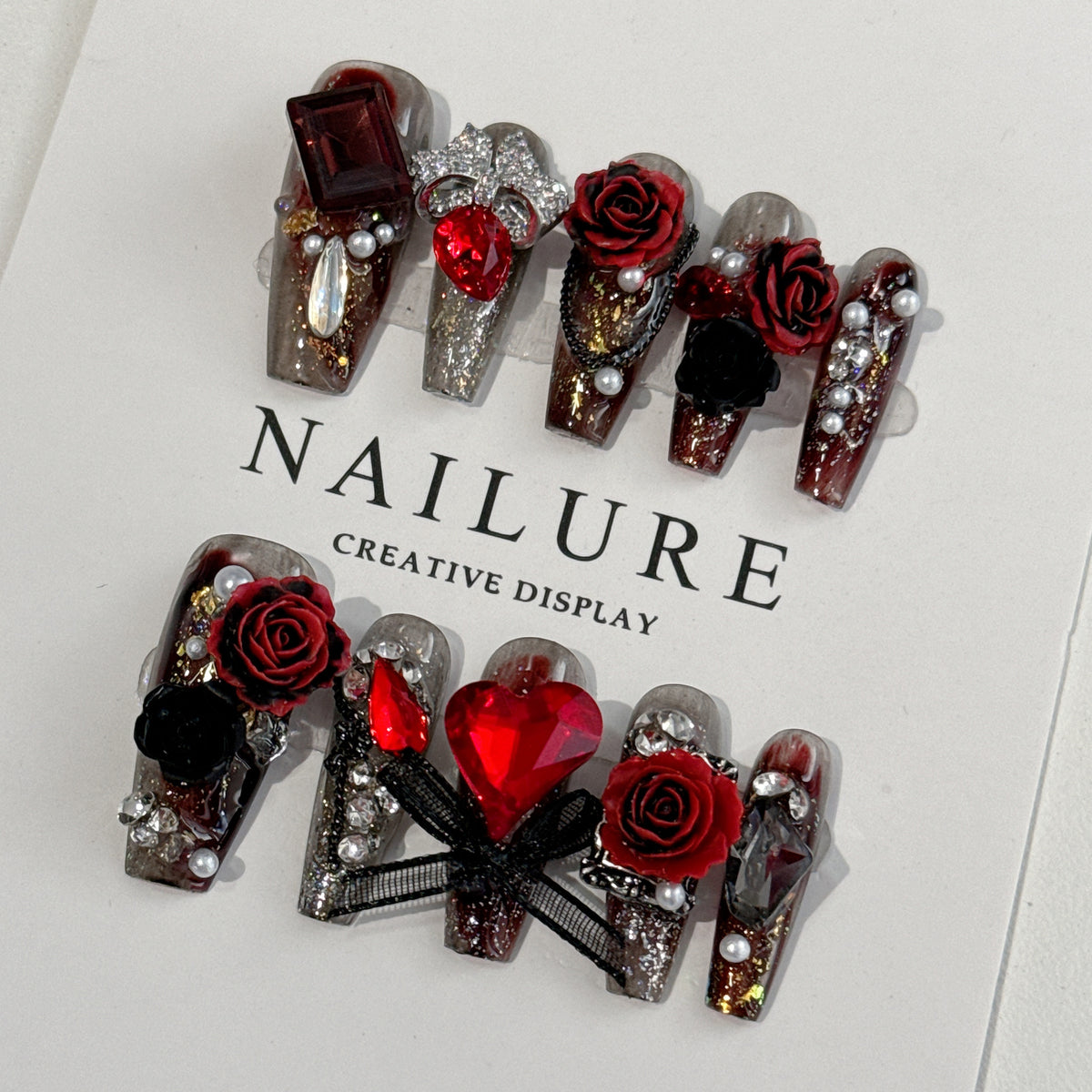 Luxury Bow & Butterfly Nail Art Stickers Set for Ladies - All Colors & Sizes