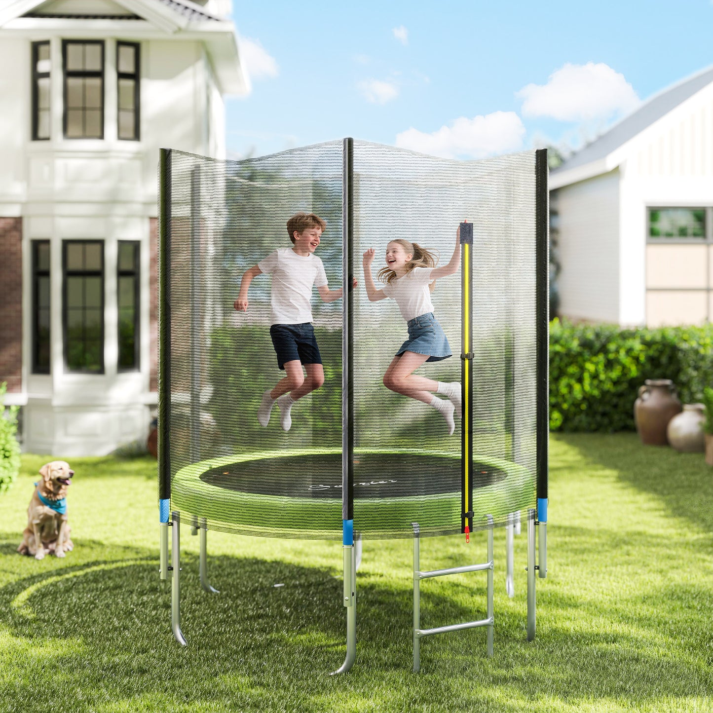 14FT Trampoline Replacement Safety Pad - Waterproof Green