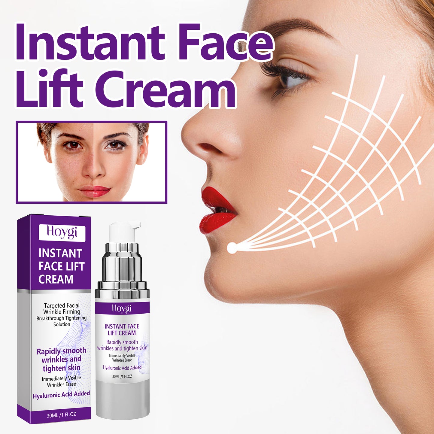 Lift and Tighten Facial Cream 30ml for Skin Firming and Moisturizing