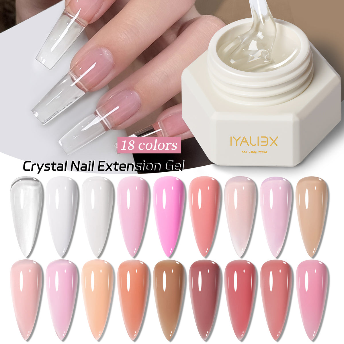 Canned Nail Extension Gel Solid Sculpting Nail Art Kit - Multiple Specifications
