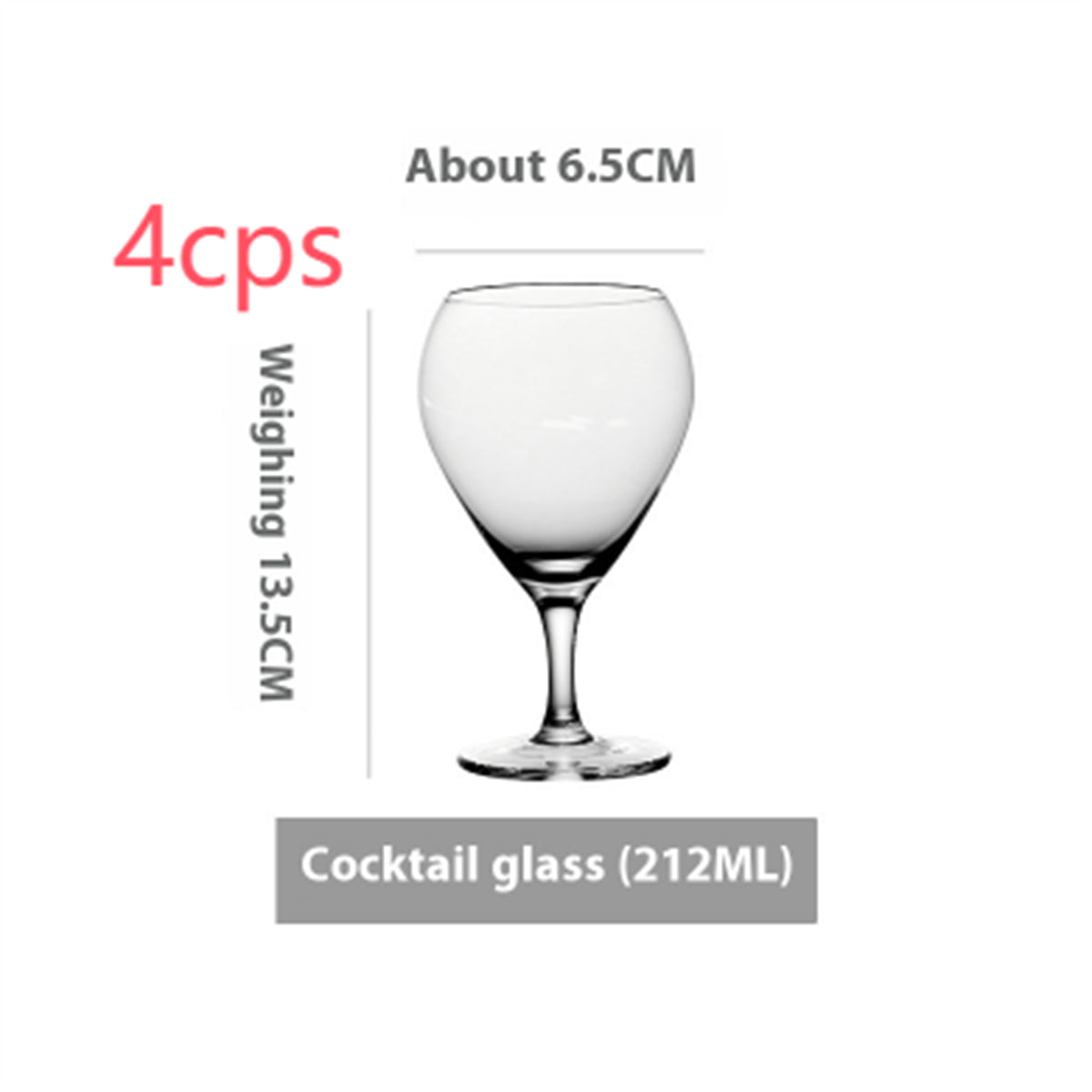 Simple Ins Style Handmade Crystal Glass Goblet - Multiple Variants