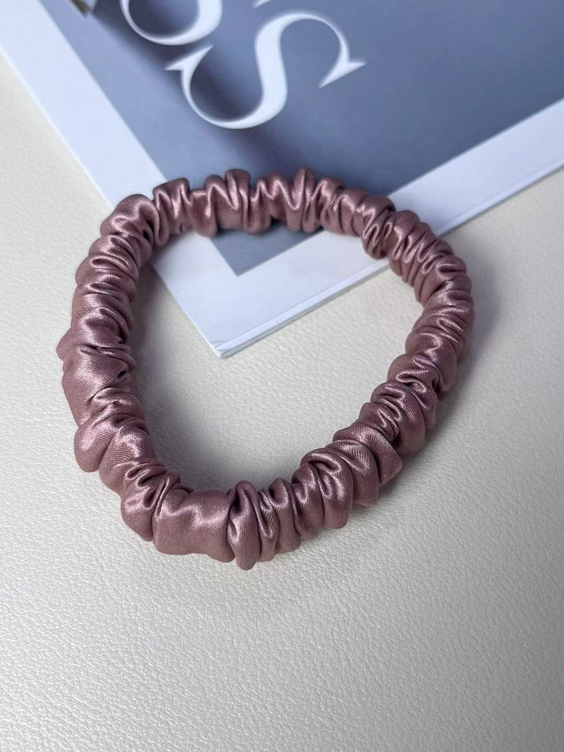 Silk Satin Hair Rope Hair Ring Traceless Elastic Hair Band for Braid - Multiple Colors