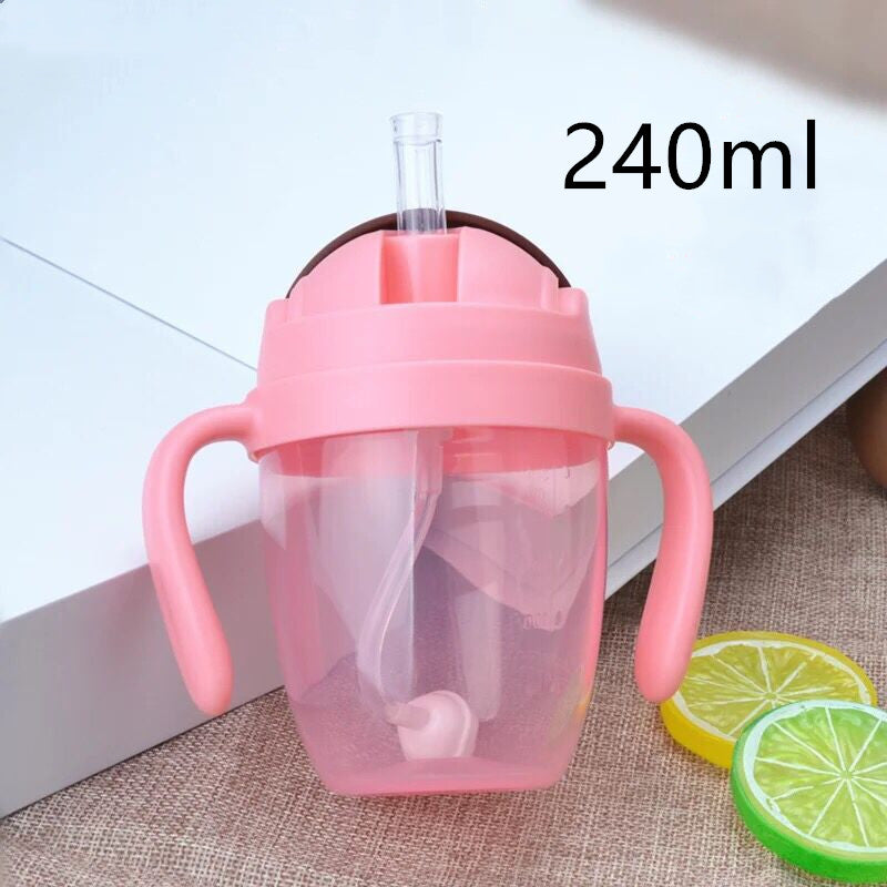 Infant Wide Mouth Plastic Baby Bottle 240ml 300ml - Safe, BPA-Free