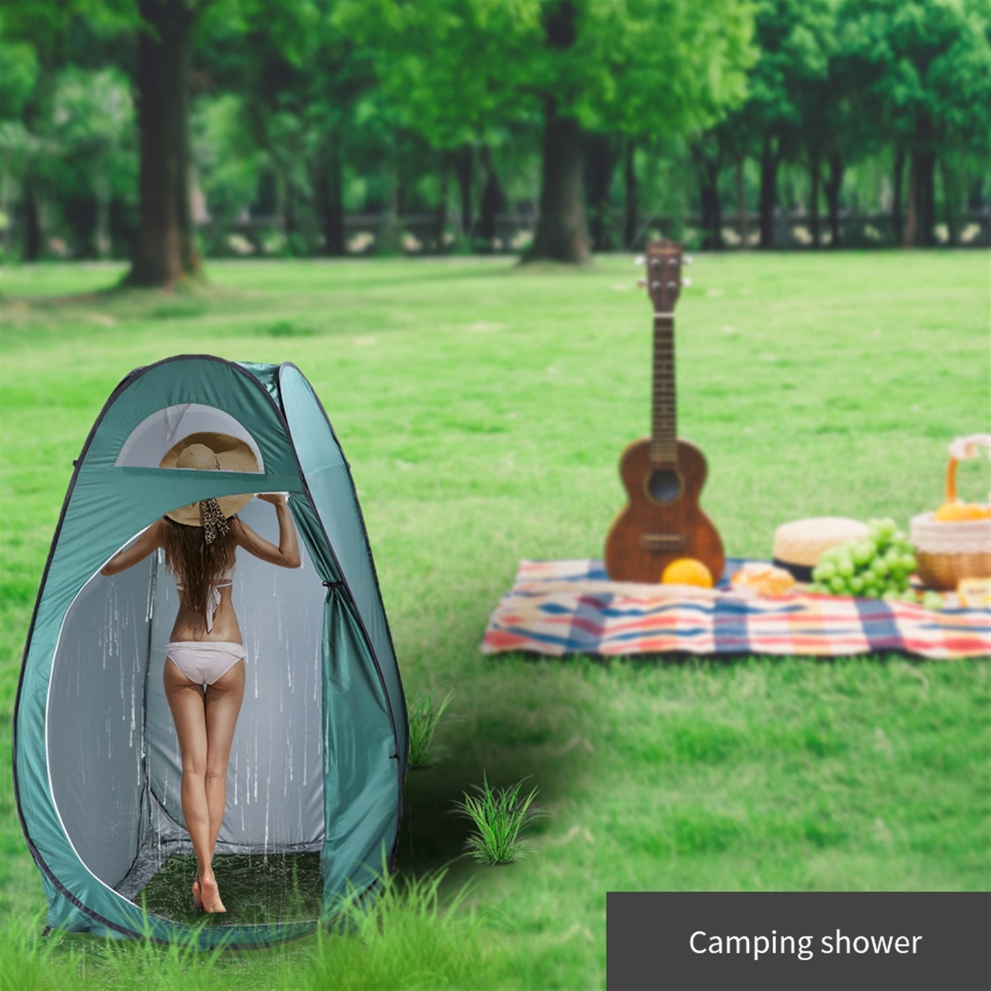 Portable Privacy Shelter Tent - Army Green Changing Tent