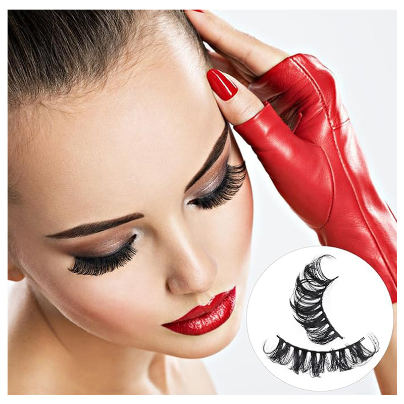 10 Pairs Faux Mink Cluster Eyelashes - Fluffy Long Dramatic Lash Set