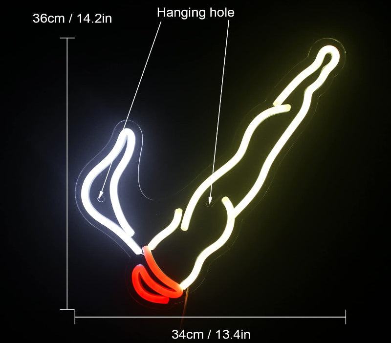 LED Neon Light Sports Bar Wall Decor - Glowing Pendant Light