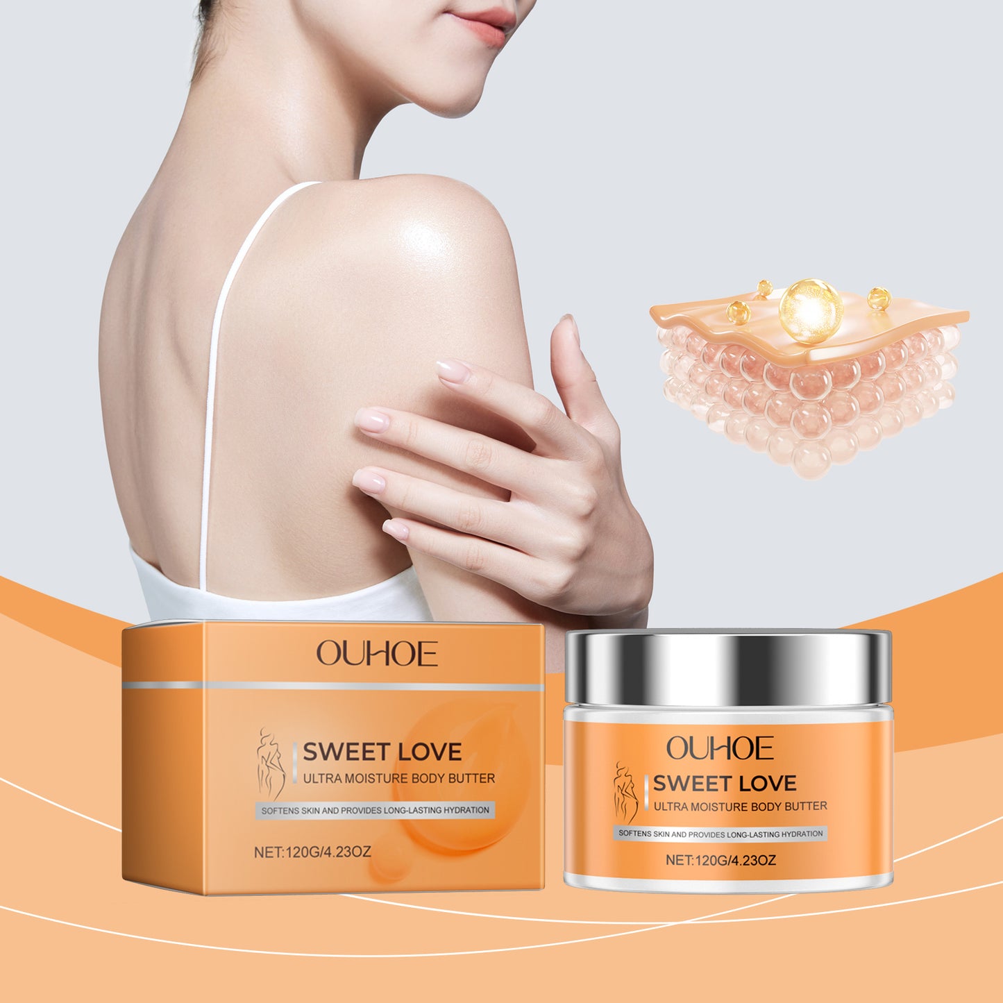 Sweet Moisturizing Body Lotion with Vanilla & Coconut Oil - 120g