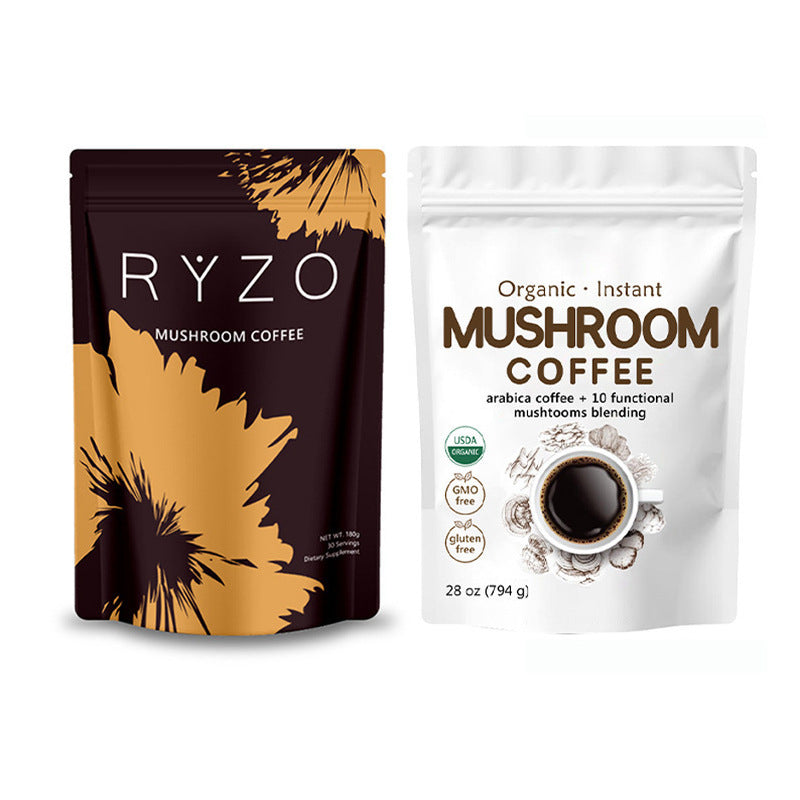 Lingzhi Mushroom Coffee Powder - Healthy Instant Coffee for Men & Women