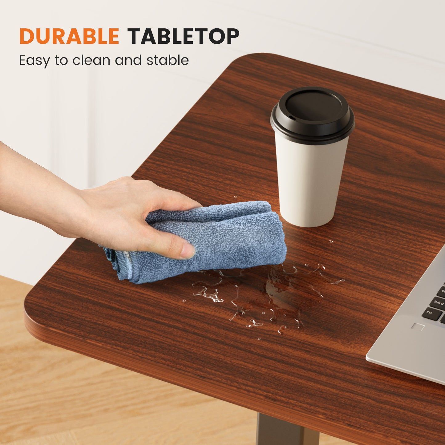 Adjustable Mobile Bed Table - Portable Computer Desk