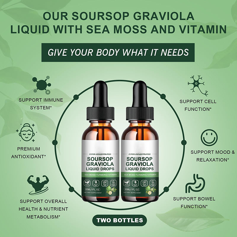 Sweet Fruit Annona Leaf Drops - 30ml & 60ml
