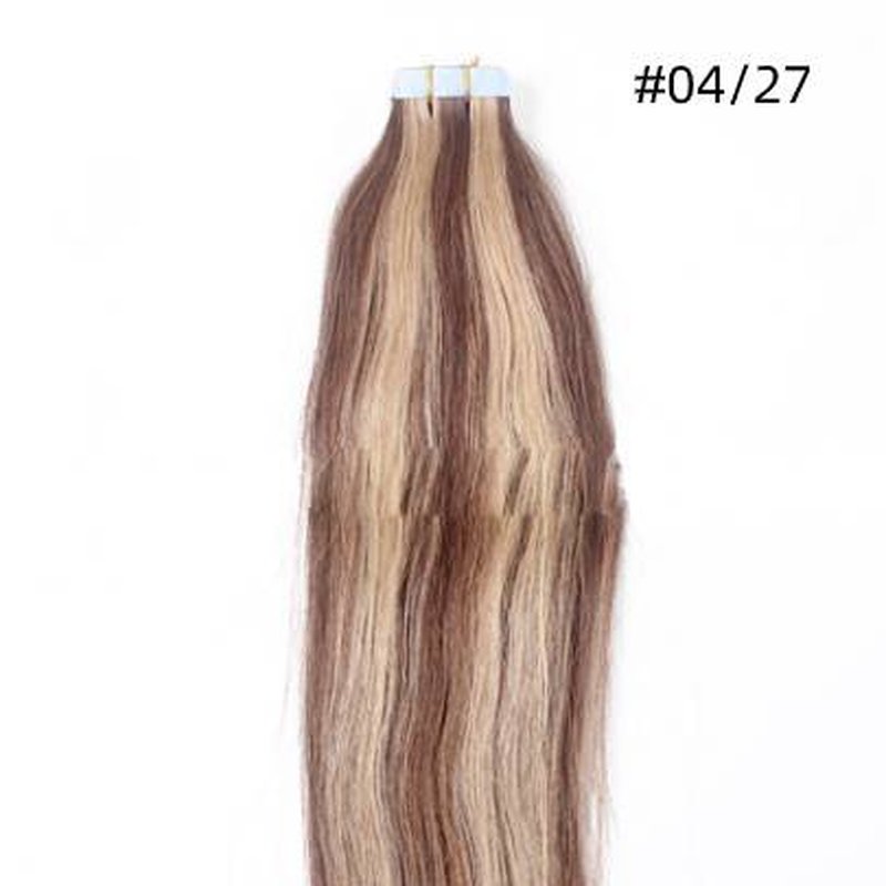 European and American Hair Extension Pack - 16 Inch Human Hair Wigs, Seamless, 20 Pieces