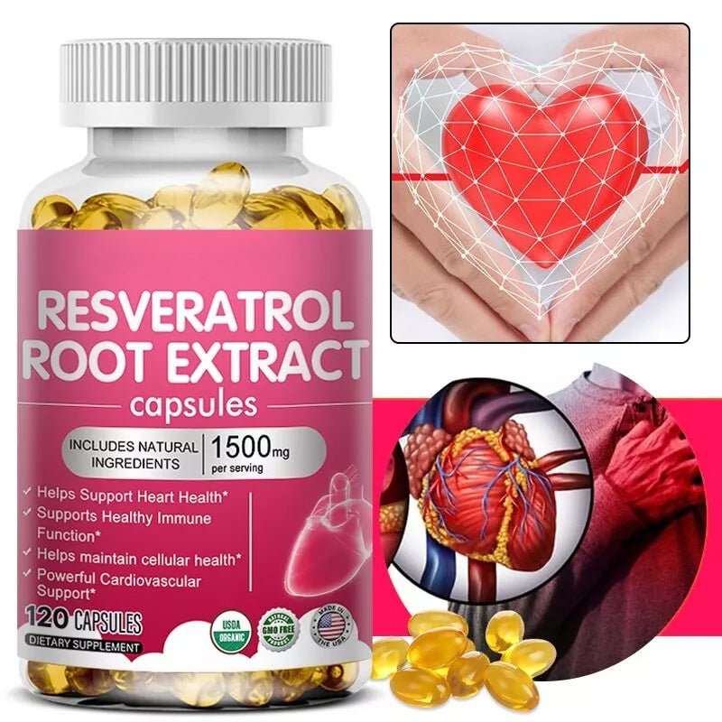 Resveratrol Capsules 120 Tablets Per Bottle