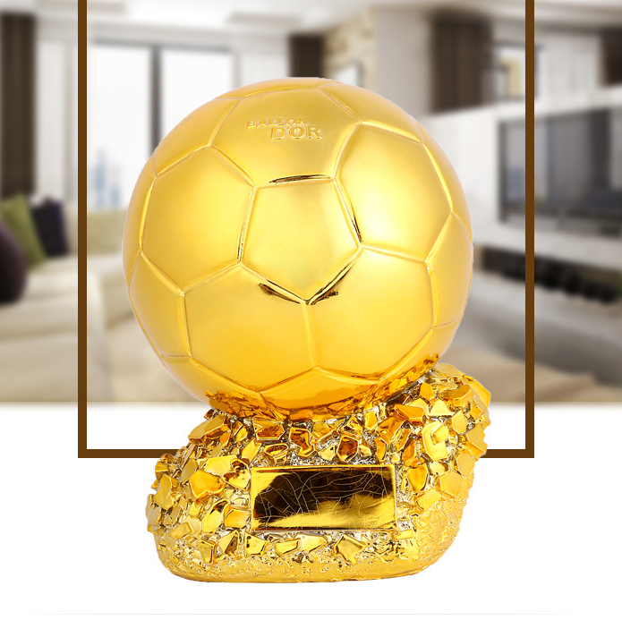 Football Trophy 21cm MVP Award Gold Plating Celebration Decor