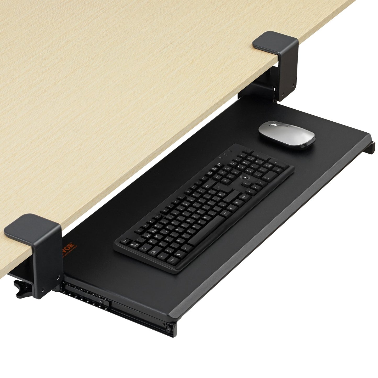 Ergonomic Pull-Out Keyboard Tray Under Desk - 26.8 x 11 Inch